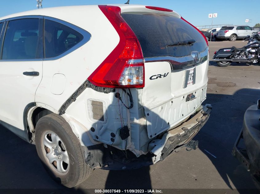 2015 Honda Cr-V Lx VIN: 5J6RM3H35FL022959 Lot: 38037549