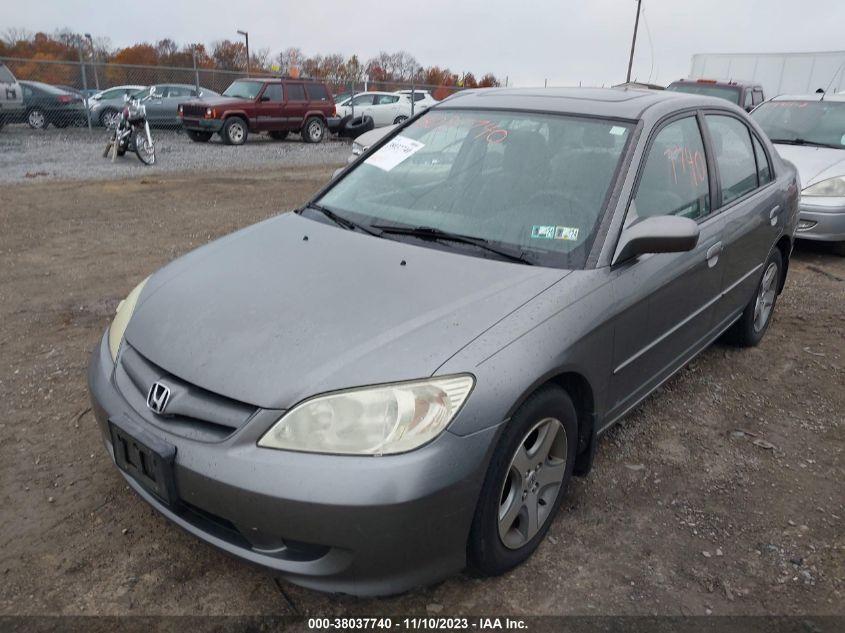 2004 Honda Civic Ex VIN: 2HGES25814H537635 Lot: 38037740