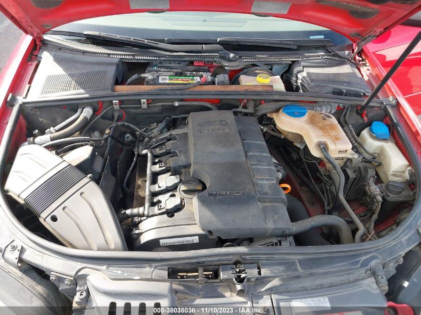 2007 Audi A4 2.0T VIN: WAUAF78E47A080352 Lot: 38038036