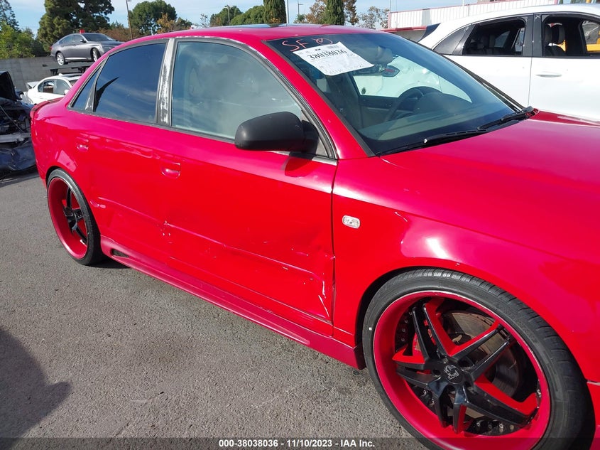 2007 Audi A4 2.0T VIN: WAUAF78E47A080352 Lot: 38038036