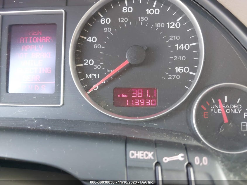 2007 Audi A4 2.0T VIN: WAUAF78E47A080352 Lot: 38038036