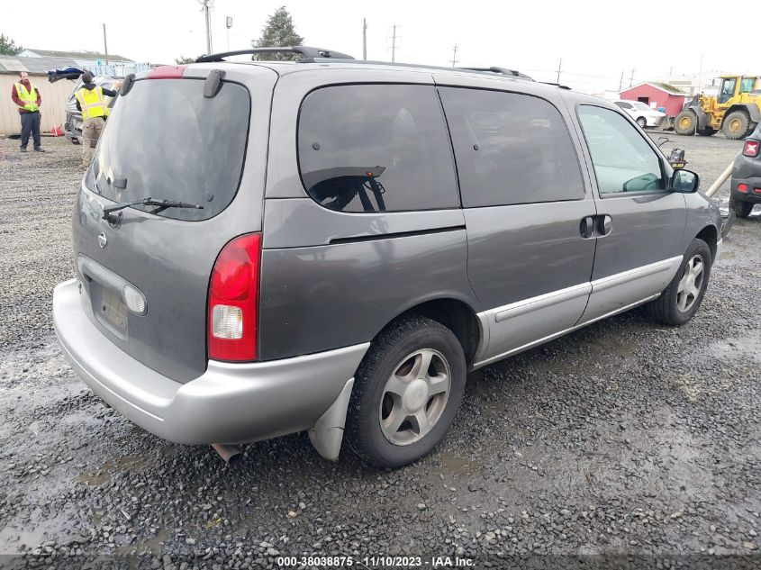 2002 Nissan Quest Se VIN: 4N2ZN16TX2D807148 Lot: 38038875