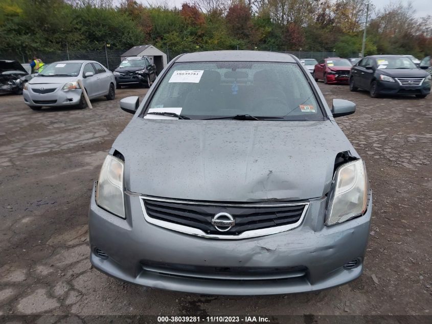 2012 Nissan Sentra 2.0 S VIN: 3N1AB6AP1CL655114 Lot: 38039281