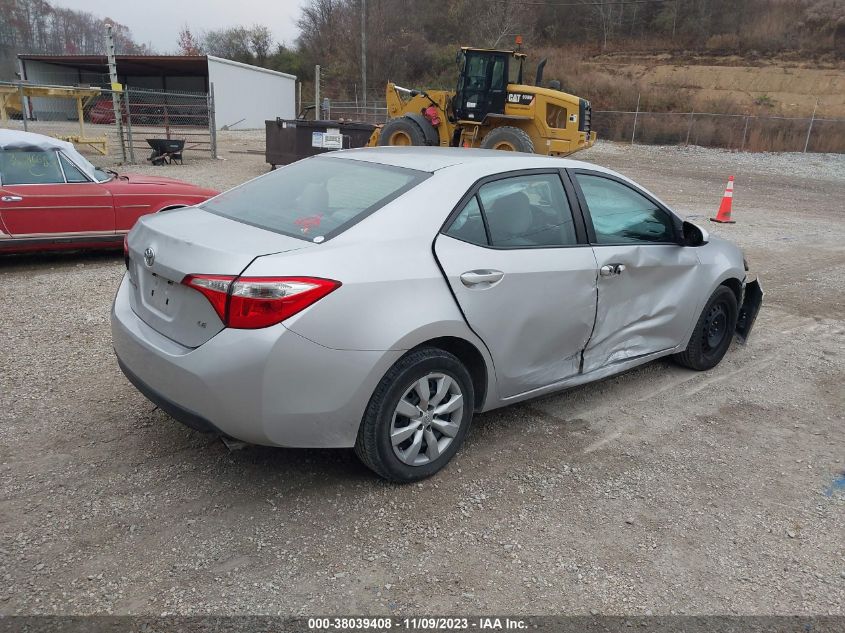 2014 Toyota Corolla Le VIN: 5YFBURHE3EP053290 Lot: 38039408