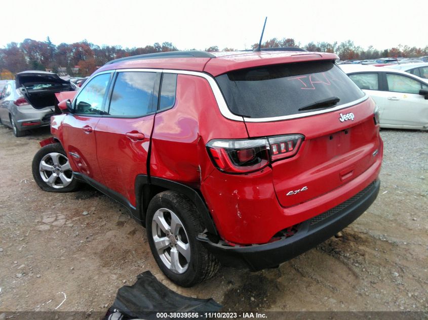 2018 Jeep Compass Latitude 4X4 VIN: 3C4NJDBB3JT177025 Lot: 38039556