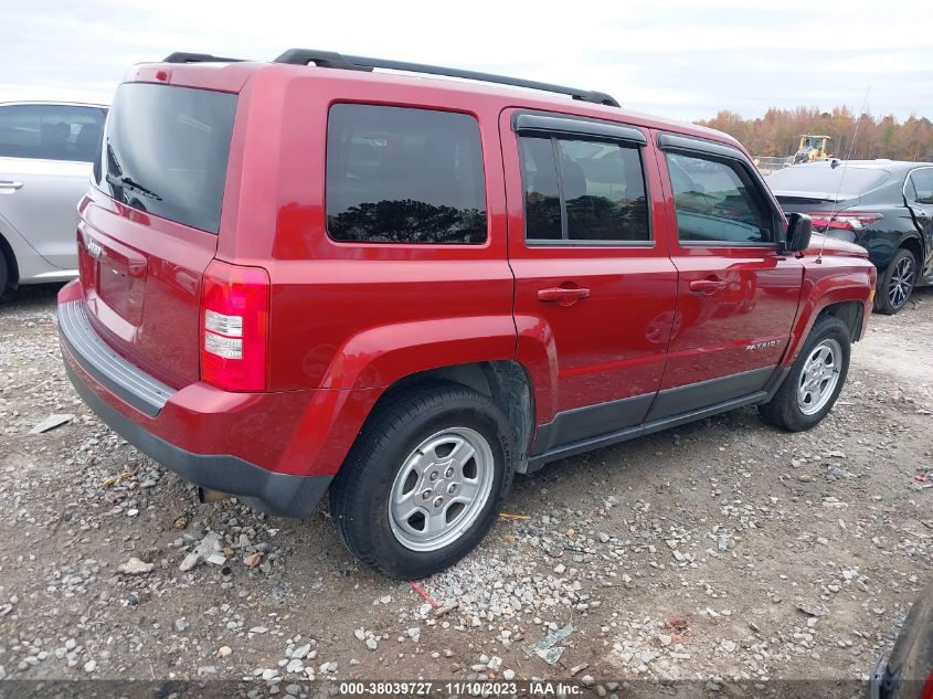 2015 Jeep Patriot Sport VIN: 1C4NJPBA1FD340969 Lot: 38039727