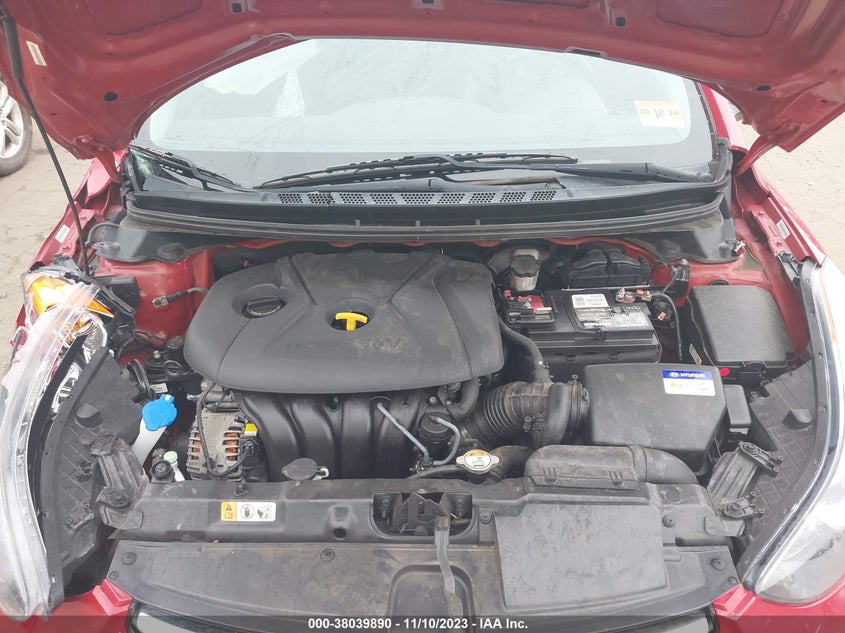 2013 Hyundai Elantra Limited (Ulsan Plant) VIN: KMHDH4AE6DU935335 Lot: 38039890