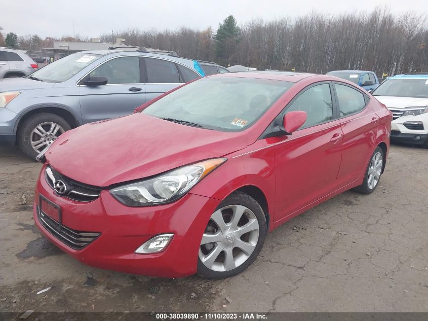 2013 Hyundai Elantra Limited (Ulsan Plant) VIN: KMHDH4AE6DU935335 Lot: 38039890