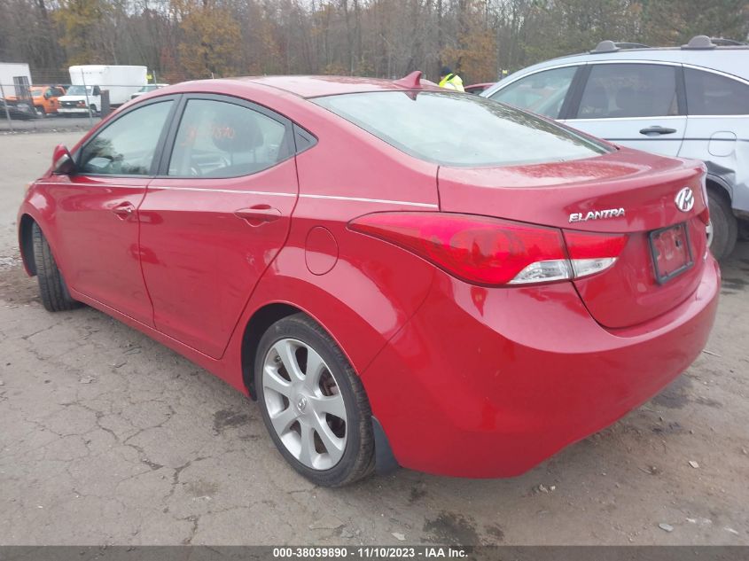 2013 Hyundai Elantra Limited (Ulsan Plant) VIN: KMHDH4AE6DU935335 Lot: 38039890