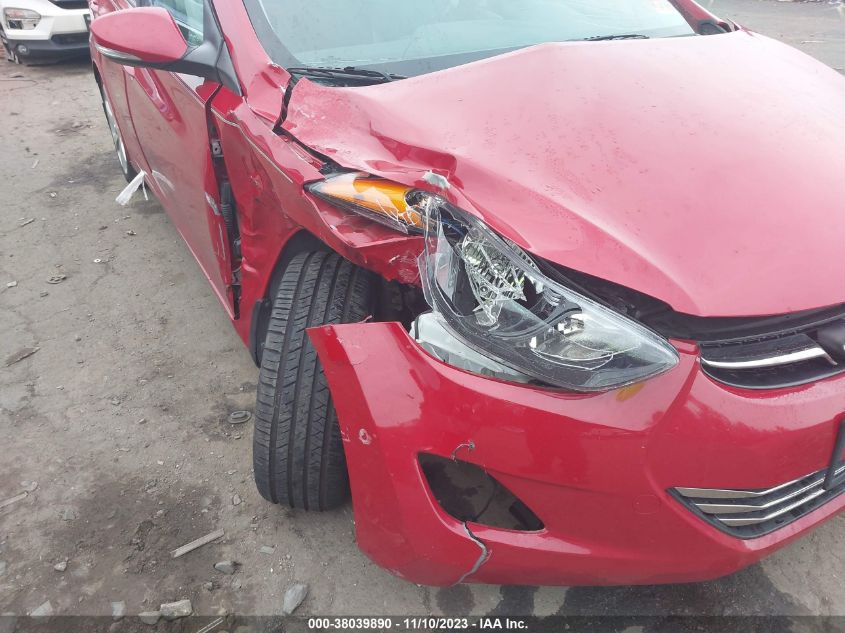 2013 Hyundai Elantra Limited (Ulsan Plant) VIN: KMHDH4AE6DU935335 Lot: 38039890