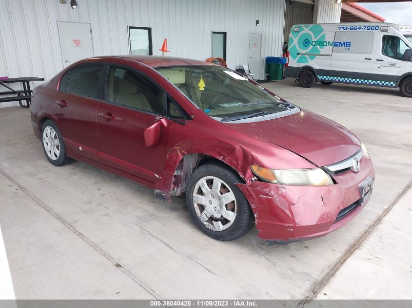 2008 Honda Civic VIN: IHGFA16518L059134 Lot: 38040428