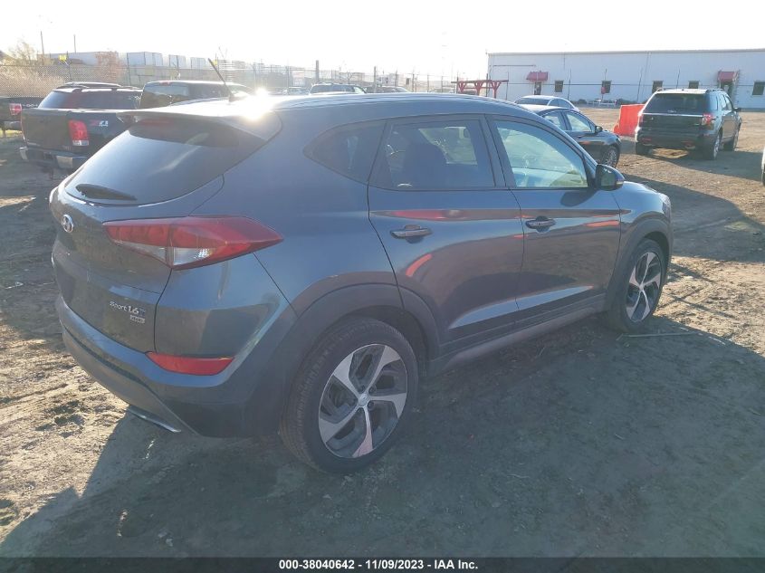 2016 Hyundai Tucson Sport VIN: KM8J3CA23GU118460 Lot: 38040642