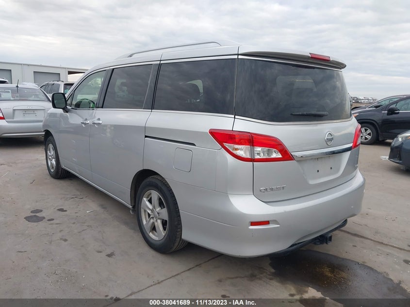 2017 Nissan Quest Sv VIN: JN8AE2KP0H9168888 Lot: 38041689