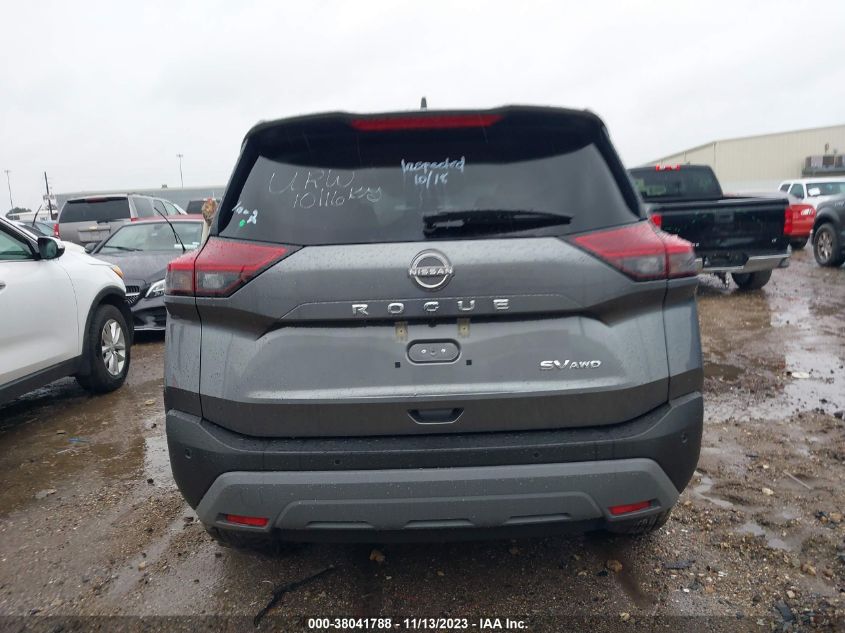 2023 Nissan Rogue Sv Intelligent Awd VIN: 5N1BT3BB6PC897975 Lot: 38041788