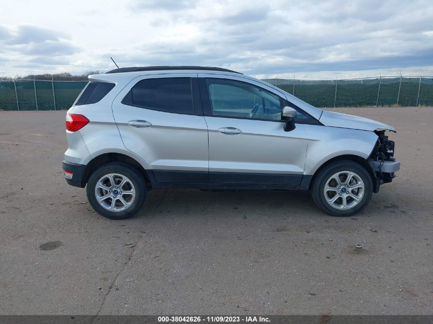 2020 Ford Ecosport Se VIN: MAJ6S3GL9LC339502 Lot: 38042626