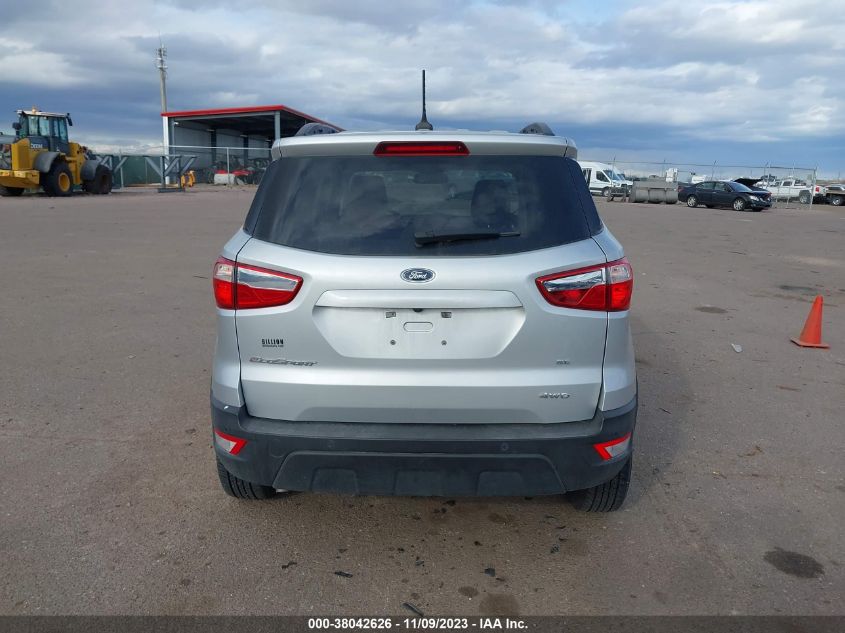 2020 Ford Ecosport Se VIN: MAJ6S3GL9LC339502 Lot: 38042626
