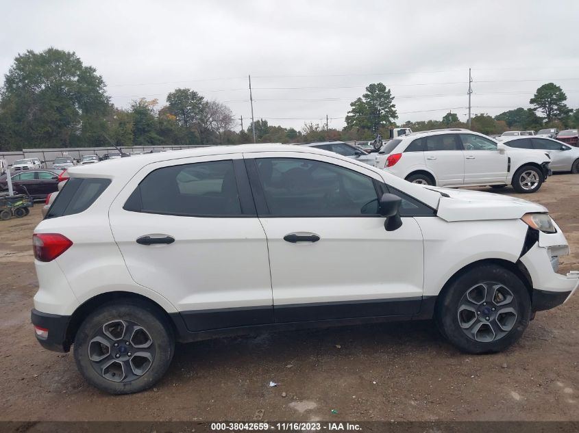 2019 Ford Ecosport S VIN: MAJ3S2FEXKC262590 Lot: 38042659