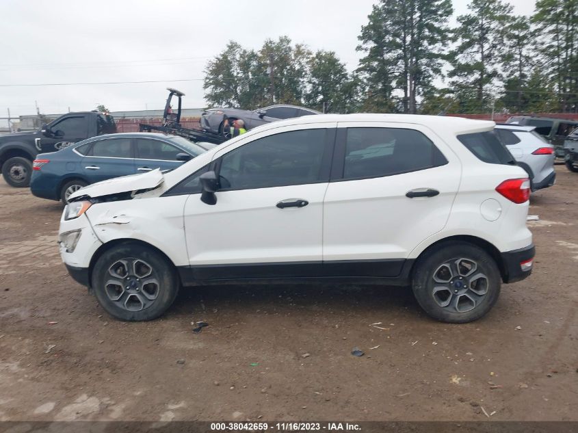 2019 Ford Ecosport S VIN: MAJ3S2FEXKC262590 Lot: 38042659