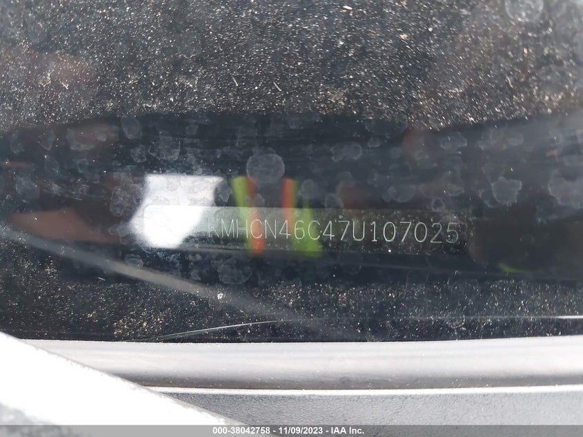 2007 Hyundai Accent Gls VIN: KMHCN46C47U107025 Lot: 38042758