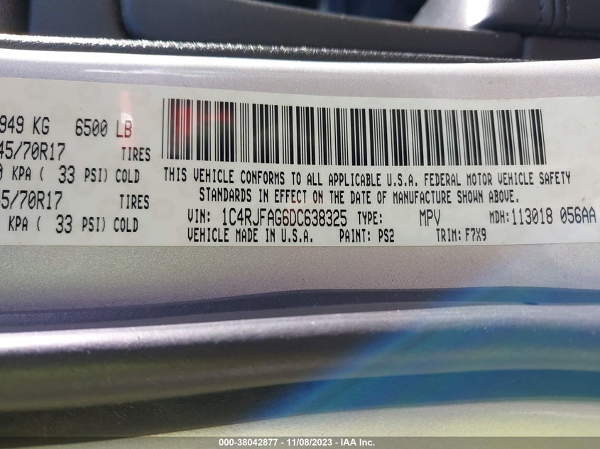 1C4RJFAG6DC638325 2013 Jeep Grand Cherokee Laredo