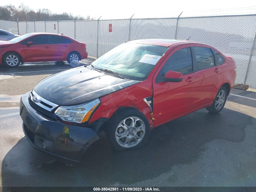 2008 Ford Focus Se/Ses VIN: 1FAHP35N58W251020 Lot: 38042981