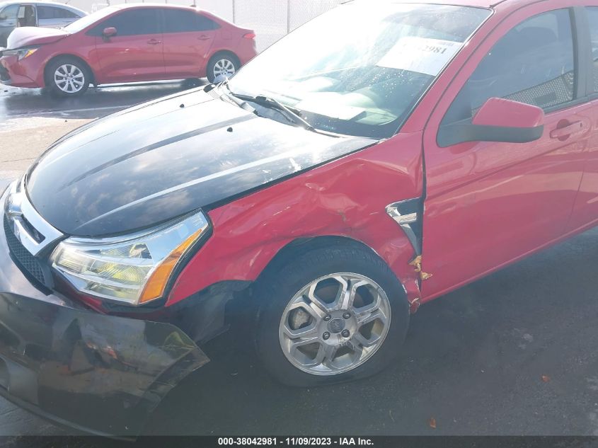 2008 Ford Focus Se/Ses VIN: 1FAHP35N58W251020 Lot: 38042981