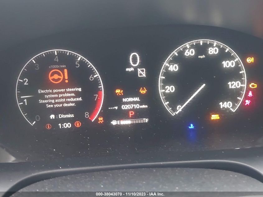 2024 Honda Hr-V 2Wd Ex-L/2Wd Ex-L W/O Bsi VIN: 3CZRZ1H77RM702356 Lot: 38043070