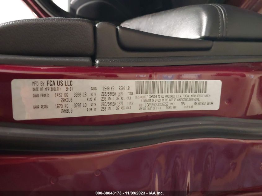 1C4RJFAG3JC135752 2018 Jeep Grand Cherokee Altitude 4X4