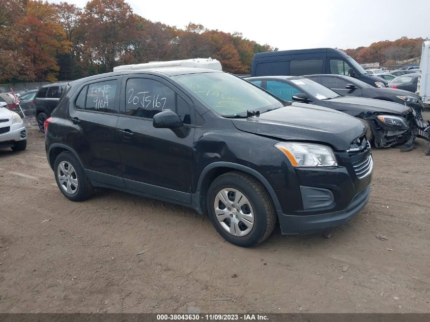 2016 Chevrolet Trax 1Ls VIN: KL7CJKSB4GB632757 Lot: 38043630