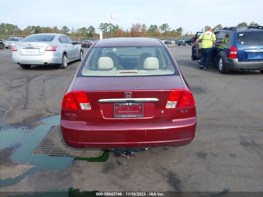 2003 Honda Civic Lx VIN: JHMES16503S002248 Lot: 38043746