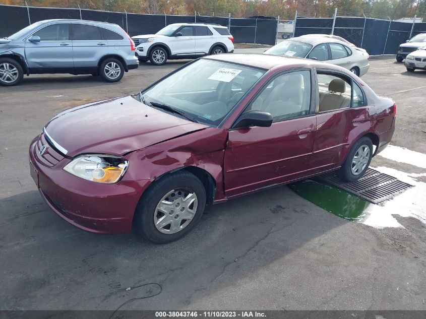 2003 Honda Civic Lx VIN: JHMES16503S002248 Lot: 38043746