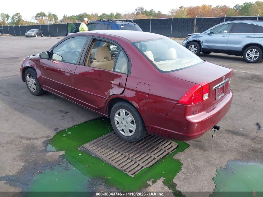 2003 Honda Civic Lx VIN: JHMES16503S002248 Lot: 38043746