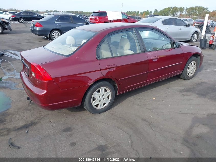 2003 Honda Civic Lx VIN: JHMES16503S002248 Lot: 38043746