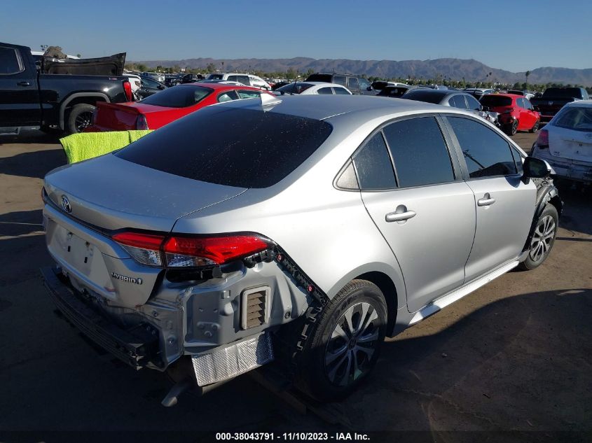 2021 Toyota Corolla Hybrid Le VIN: JTDEAMDE0MJ016991 Lot: 38043791