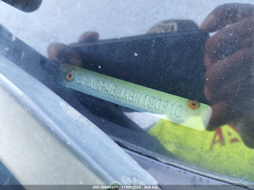 3FADP4EJXBM180910 2011 Ford Fiesta Se