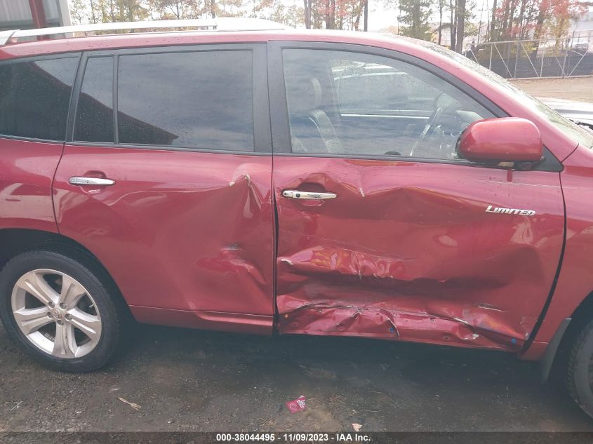 2009 Toyota Highlander Limited VIN: JTEES42A692126096 Lot: 38044495