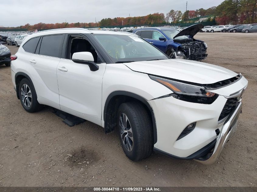 2021 Toyota Highlander Xle VIN: 5TDGZRBH3MS544166 Lot: 38044710