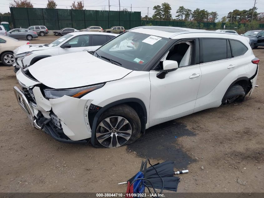 2021 Toyota Highlander Xle VIN: 5TDGZRBH3MS544166 Lot: 38044710