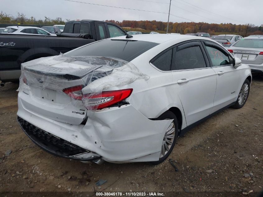 2016 Ford Fusion Se Hybrid VIN: 3FA6P0LU6GR349006 Lot: 38045178