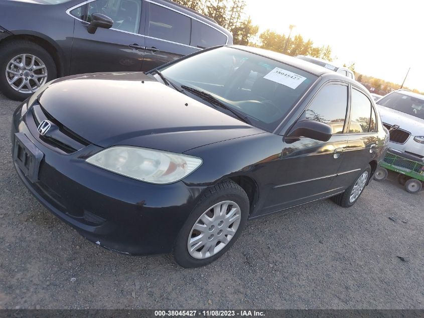 1HGES165X4L001672 2004 Honda Civic Lx