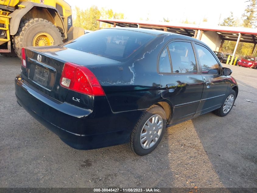 1HGES165X4L001672 2004 Honda Civic Lx