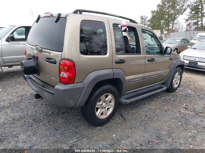 1J4GL48K43W572512 2003 Jeep Liberty Sport