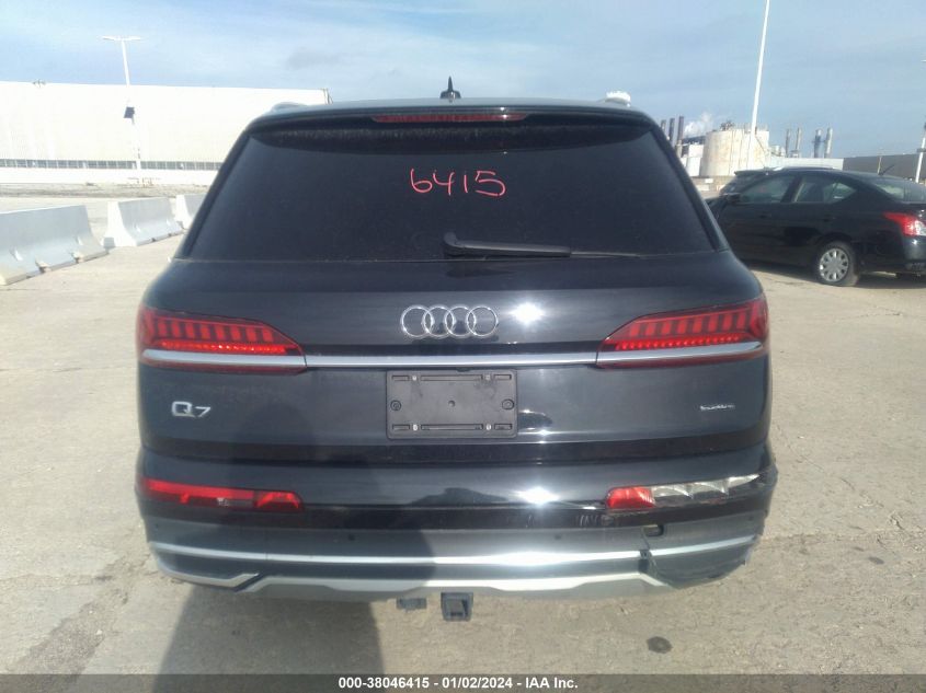 2020 Audi Q7 Prestige 55 Tfsi Quattro Tiptronic VIN: WA1VXAF73LD007432 Lot: 38046415