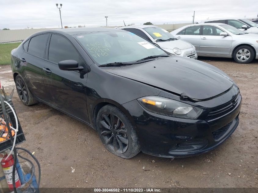 2016 Dodge Dart Sxt Sport Blacktop VIN: 1C3CDFFA1GD822849 Lot: 38046582