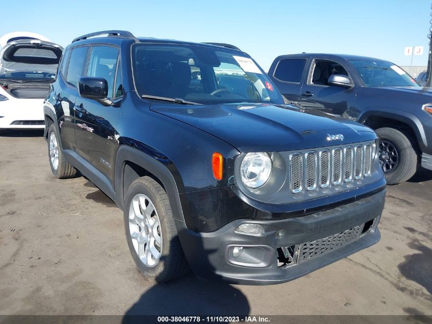 2018 Jeep Renegade Latitude Fwd VIN: ZACCJABB9JPJ57873 Lot: 38046778