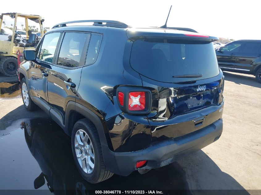 2018 Jeep Renegade Latitude Fwd VIN: ZACCJABB9JPJ57873 Lot: 38046778