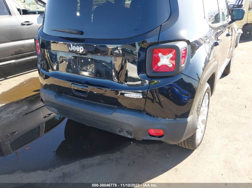 2018 Jeep Renegade Latitude Fwd VIN: ZACCJABB9JPJ57873 Lot: 38046778