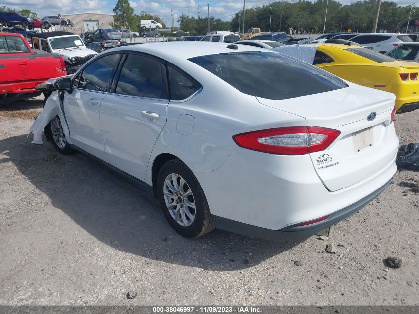 2016 Ford Fusion S VIN: 3FA6P0G79GR333225 Lot: 38046997