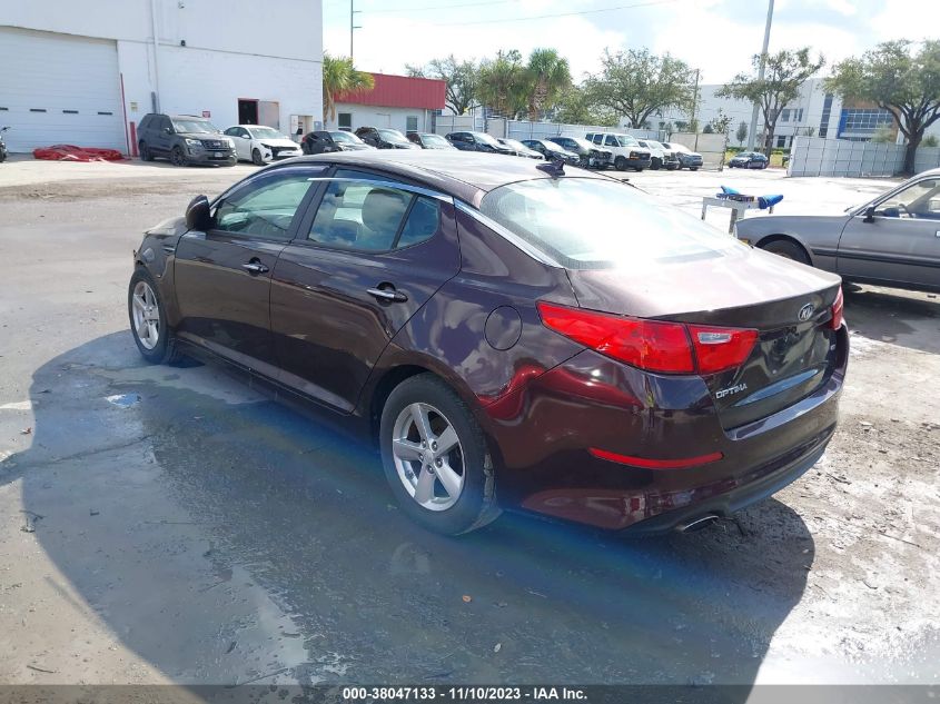 2015 Kia Optima Lx VIN: 5XXGM4A77FG460169 Lot: 38047133