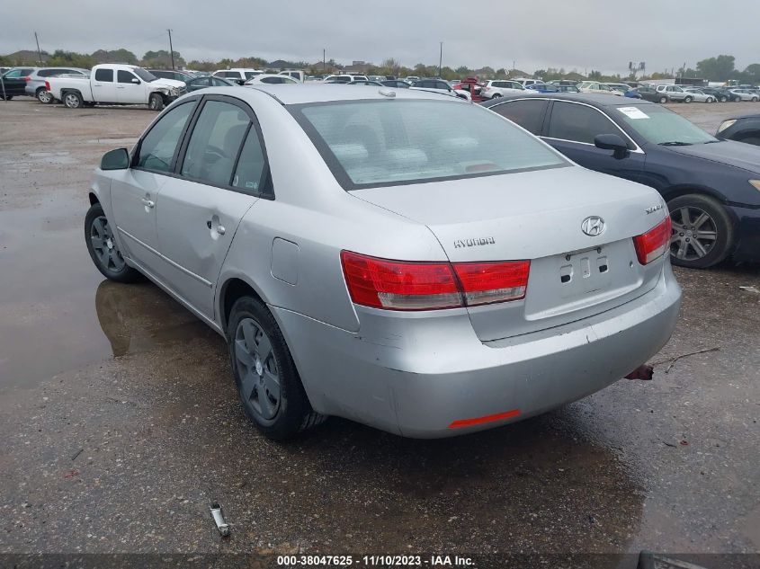 2008 Hyundai Sonata Gls VIN: 5NPET46C48H402091 Lot: 38047625